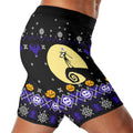 Christmas Jack Skellington Blue Compression Shorts