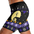 Christmas Jack Skellington Blue Compression Shorts