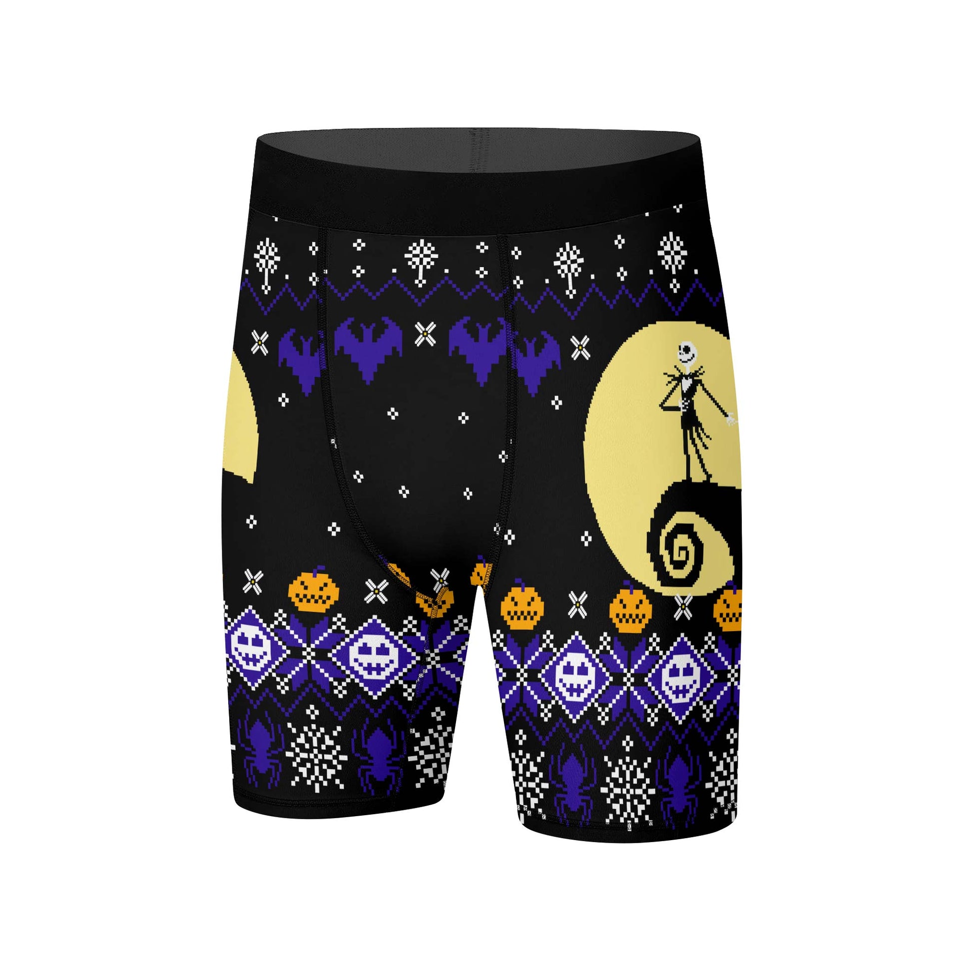 Christmas Jack Skellington Blue Compression Shorts