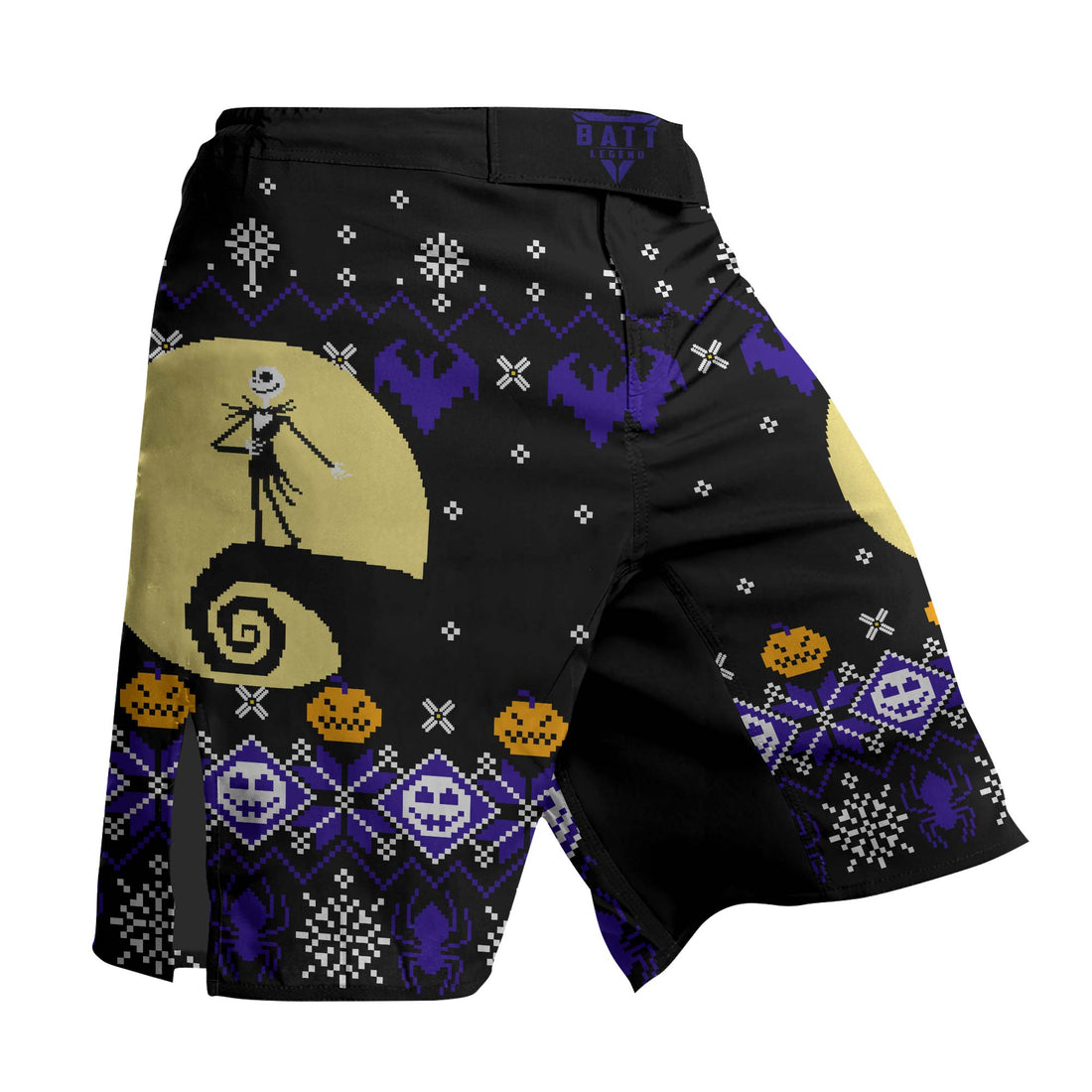 Christmas Jack Skellington Blue Fight Shorts