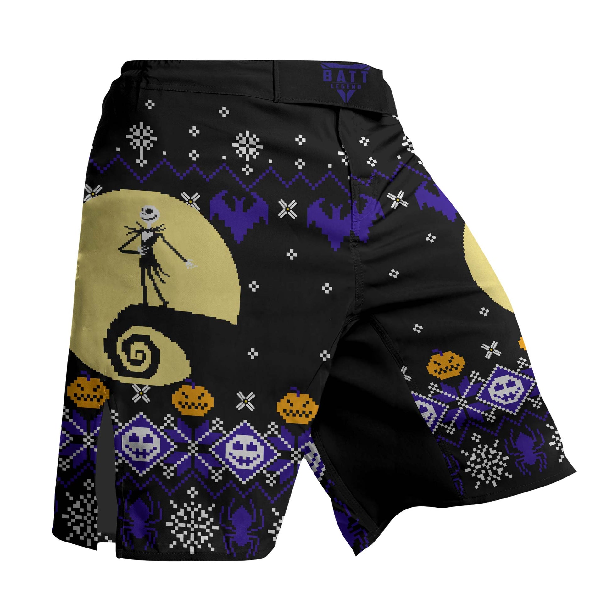 Christmas Jack Skellington Blue Fight Shorts