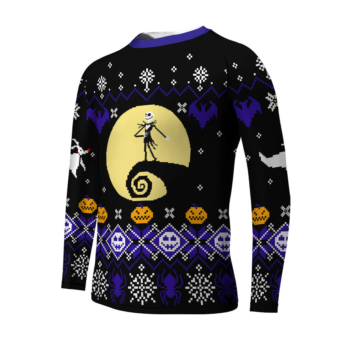 Christmas Jack Skellington Blue Kids Rash Guard