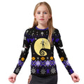 Christmas Jack Skellington Blue Kids Rash Guard
