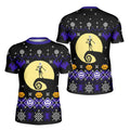 Christmas Jack Skellington Blue Kids Rash Guard