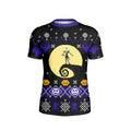 Christmas Jack Skellington Blue Kids Rash Guard