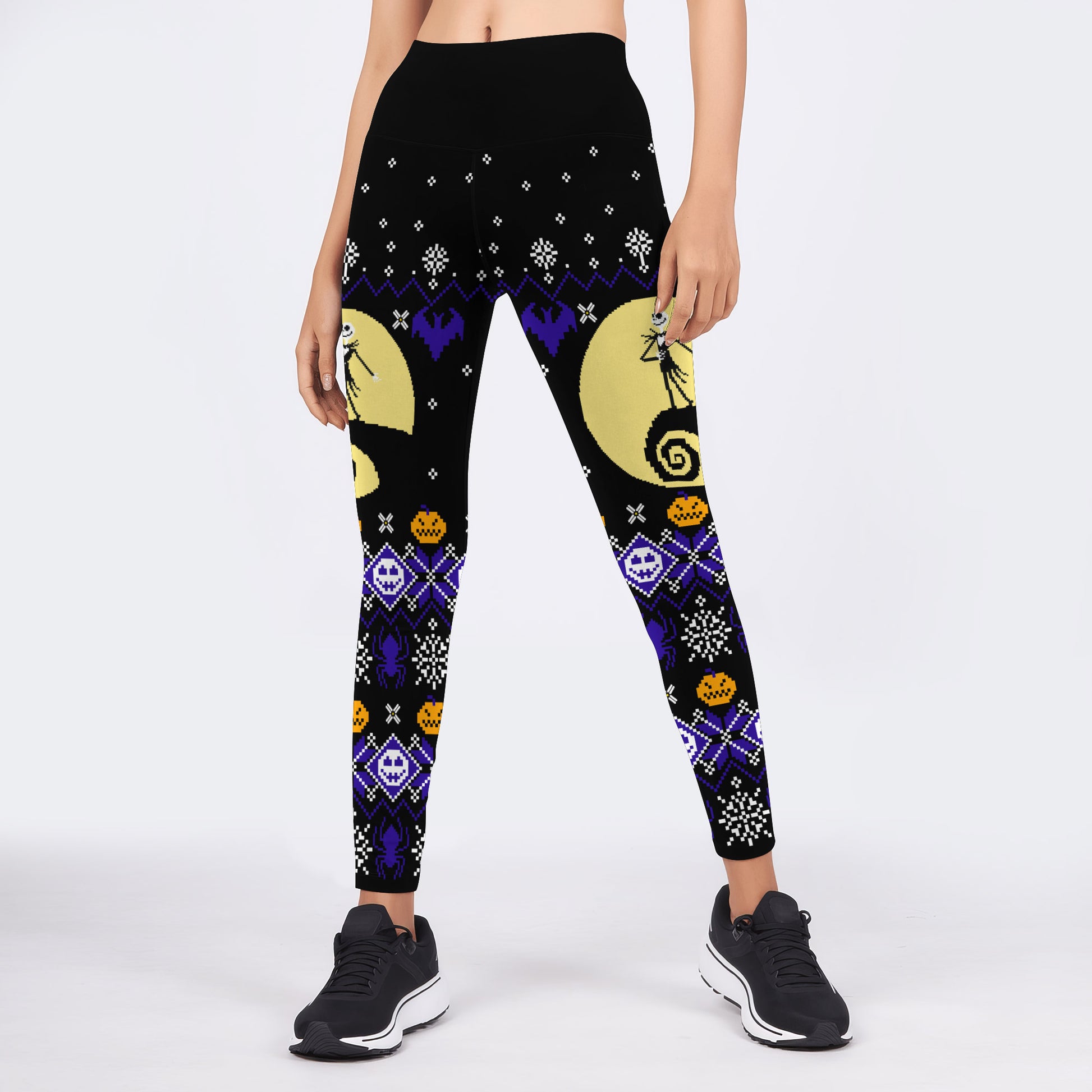 Christmas Jack Skellington Blue Leggings