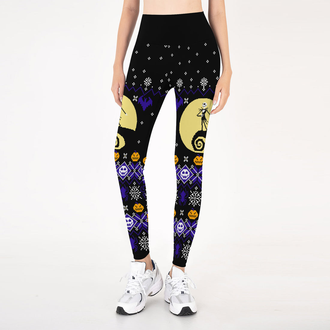 Christmas Jack Skellington Blue Leggings
