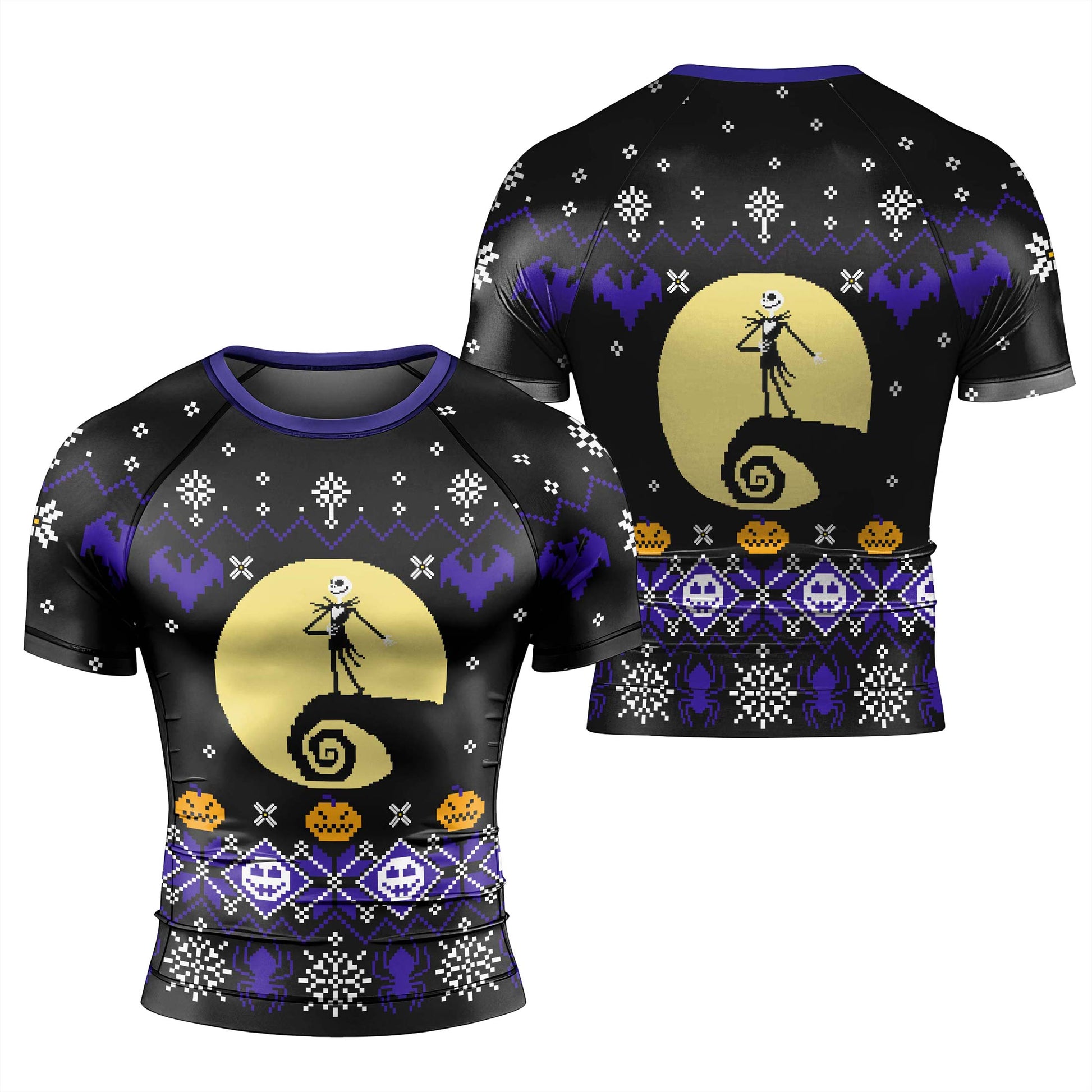 Christmas Jack Skellington Blue Rash Guard