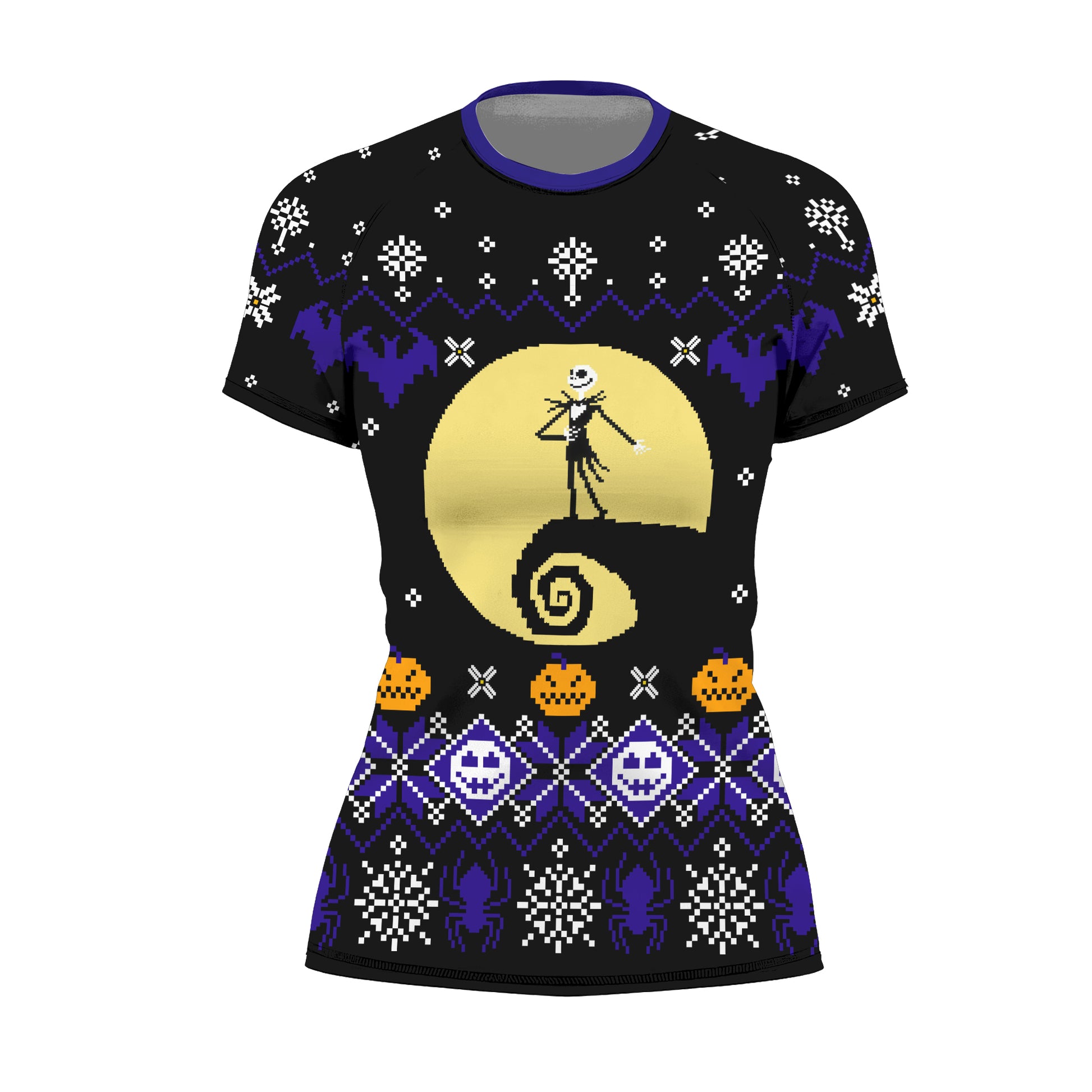 Christmas Jack Skellington Blue Rash Guard