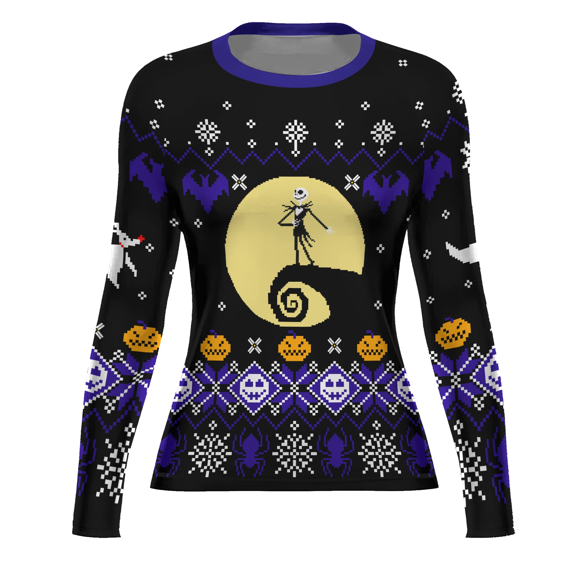 Christmas Jack Skellington Blue Rash Guard
