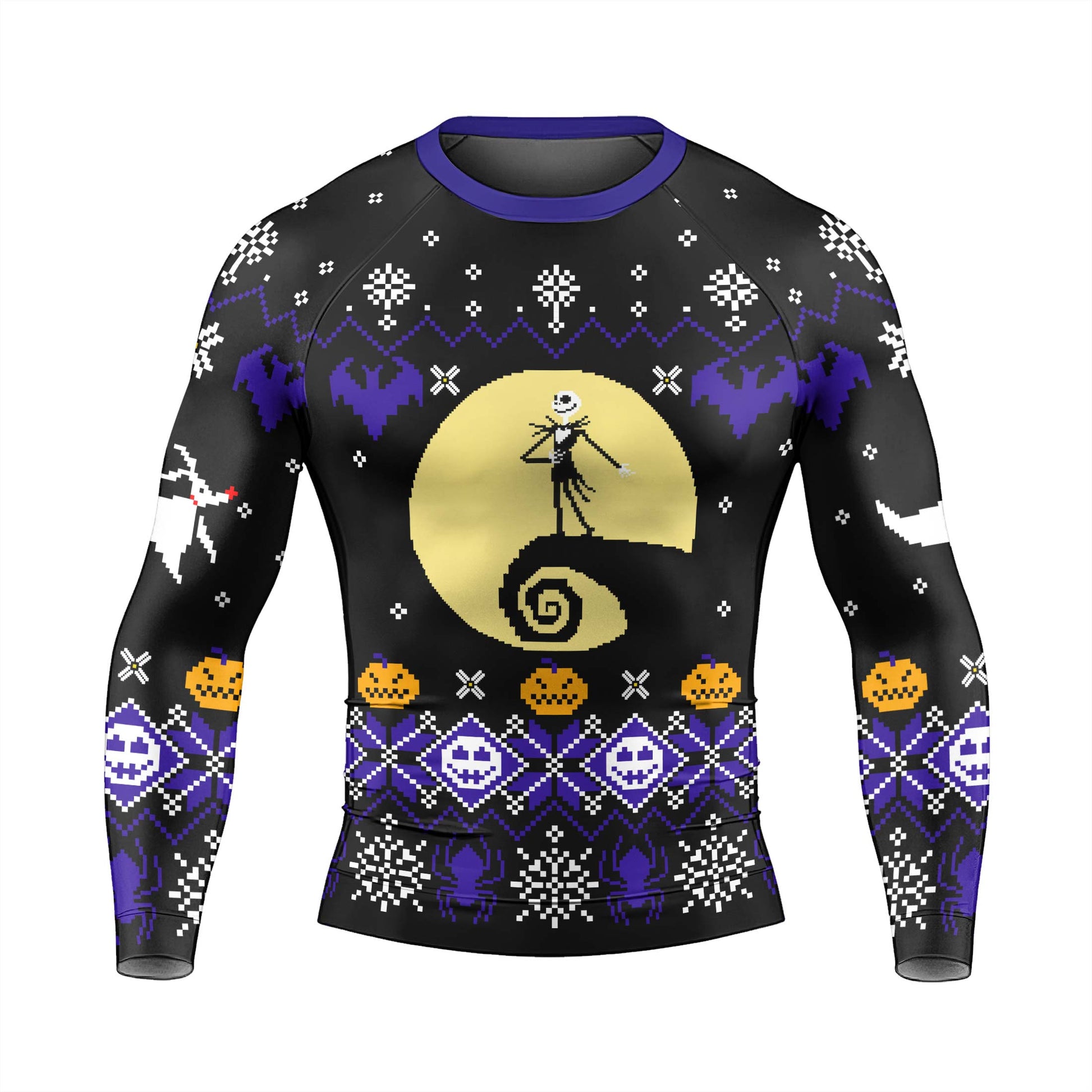 Christmas Jack Skellington Blue Rash Guard