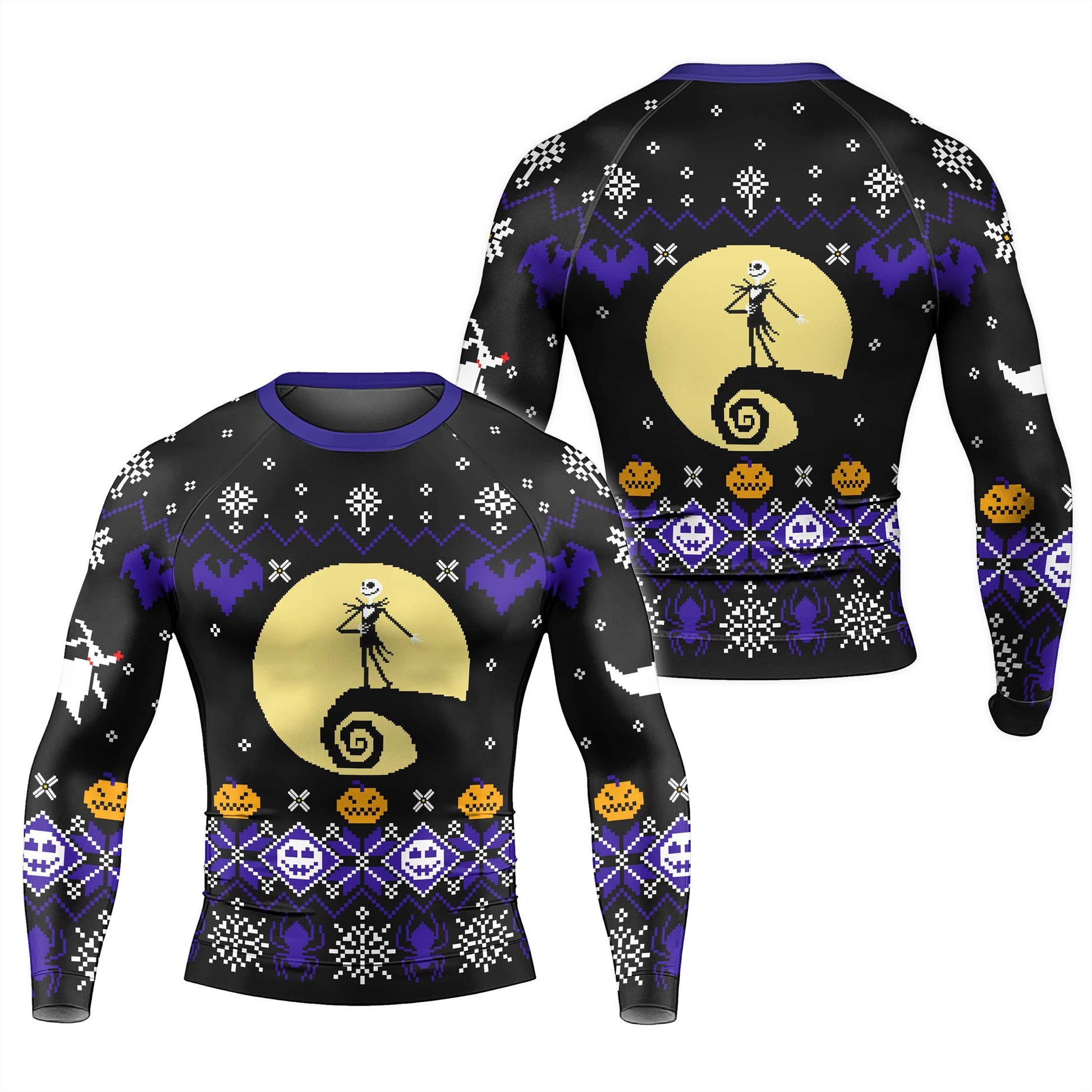 Christmas Jack Skellington Blue Rash Guard
