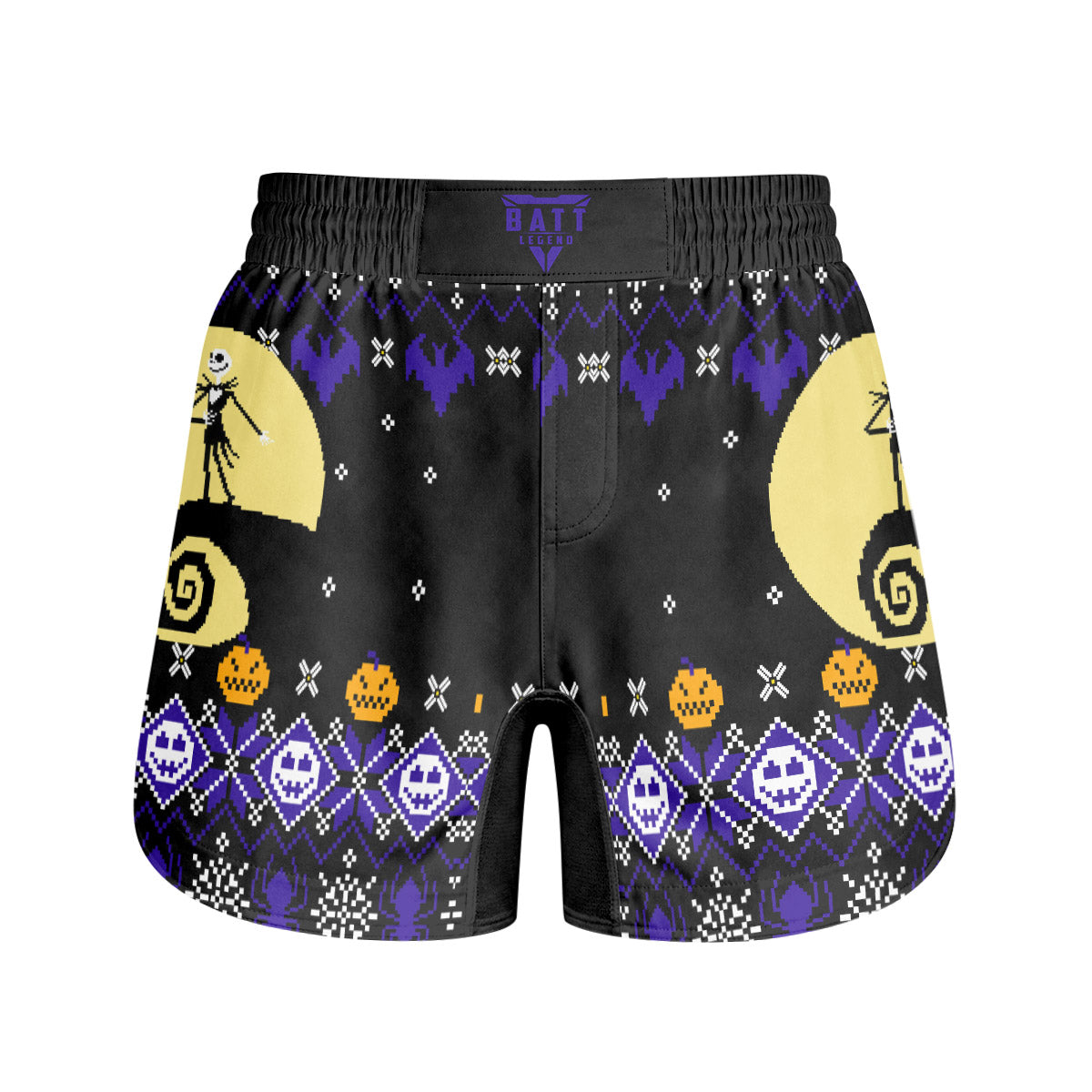 Christmas Jack Skellington Blue Grappling Shorts
