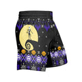 Christmas Jack Skellington Blue Grappling Shorts