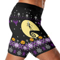 Christmas Jack Skellington Purple Compression Shorts