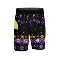Christmas Jack Skellington Purple Compression Shorts