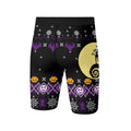 Christmas Jack Skellington Purple Compression Shorts