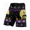 Christmas Jack Skellington Purple Fight Shorts