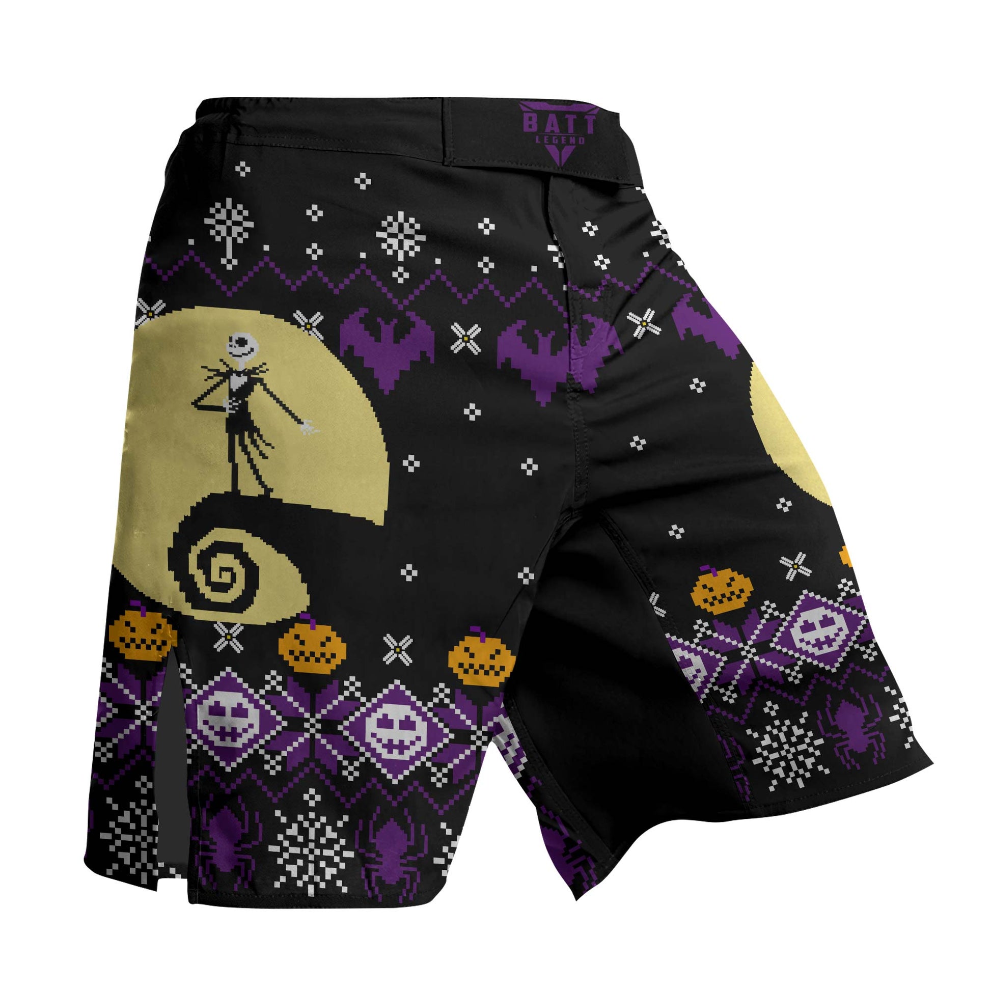Christmas Jack Skellington Purple Fight Shorts