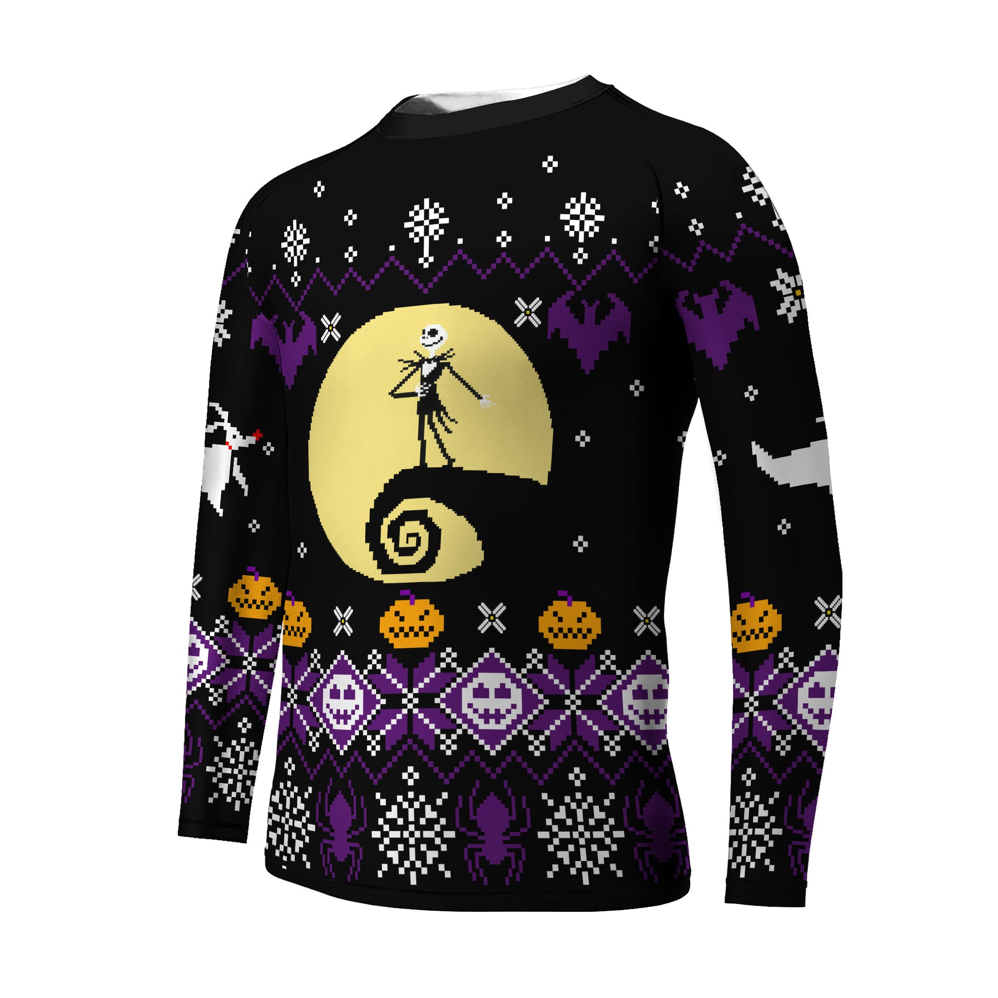 Christmas Jack Skellington Purple Kids Rash Guard