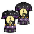 Christmas Jack Skellington Purple Kids Rash Guard