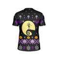Christmas Jack Skellington Purple Kids Rash Guard