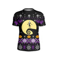 Christmas Jack Skellington Purple Kids Rash Guard