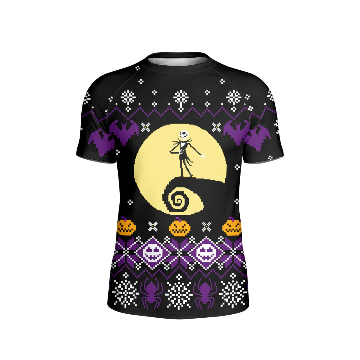 Christmas Jack Skellington Purple Kids Rash Guard