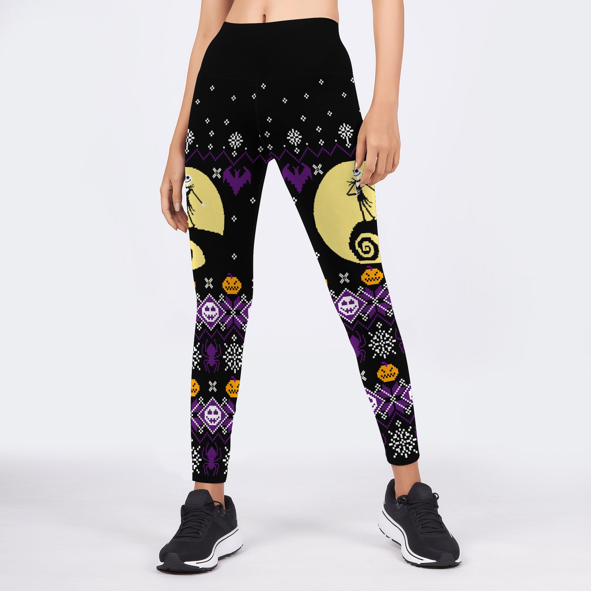 Christmas Jack Skellington Purple Leggings
