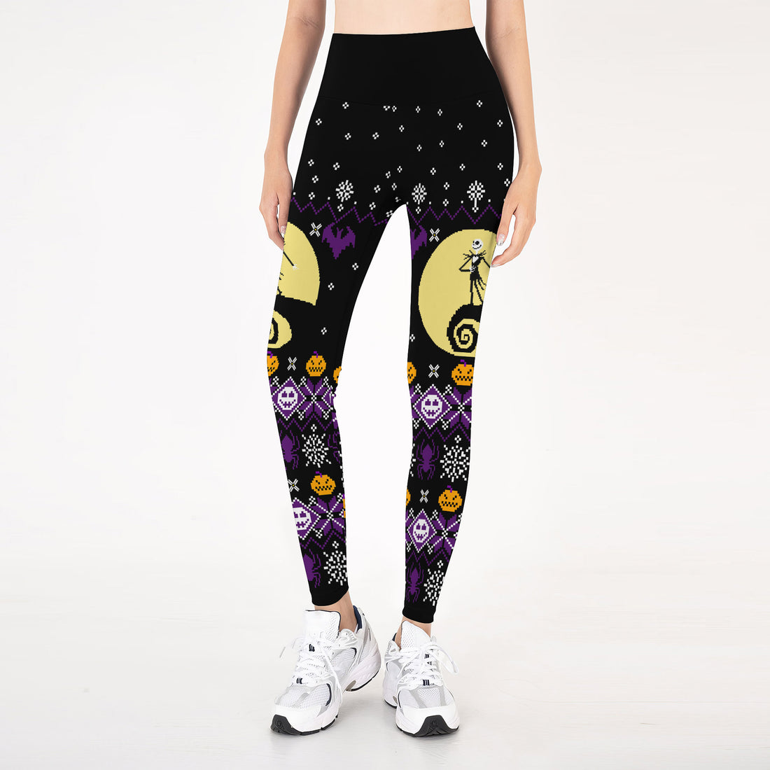 Christmas Jack Skellington Purple Leggings
