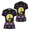 Christmas Jack Skellington Purple Rash Guard