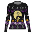 Christmas Jack Skellington Purple Rash Guard