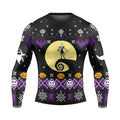 Christmas Jack Skellington Purple Rash Guard