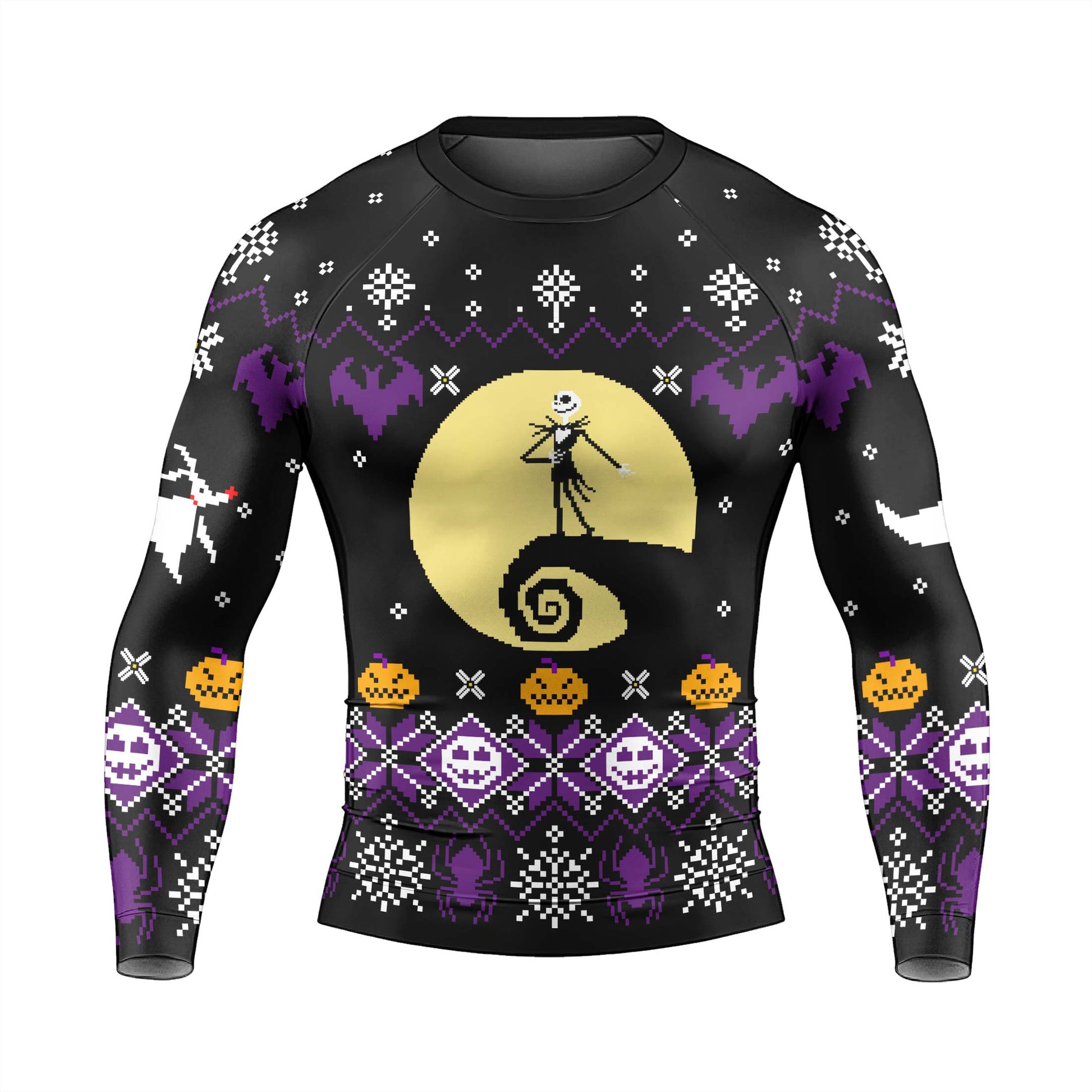 Christmas Jack Skellington Purple Rash Guard