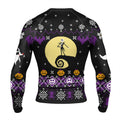 Christmas Jack Skellington Purple Rash Guard