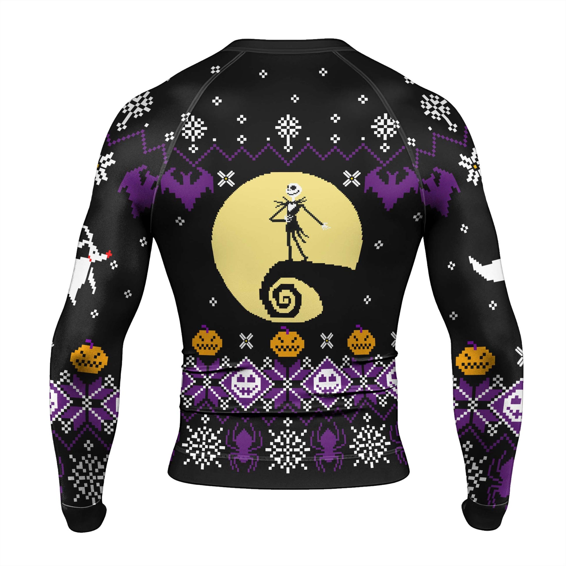 Christmas Jack Skellington Purple Rash Guard