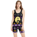 Christmas Jack Skellington Purple Wrestling Singlet