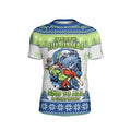 Christmas Santa Choking Grinch Kids Rash Guard