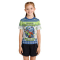 Christmas Santa Choking Grinch Kids Rash Guard