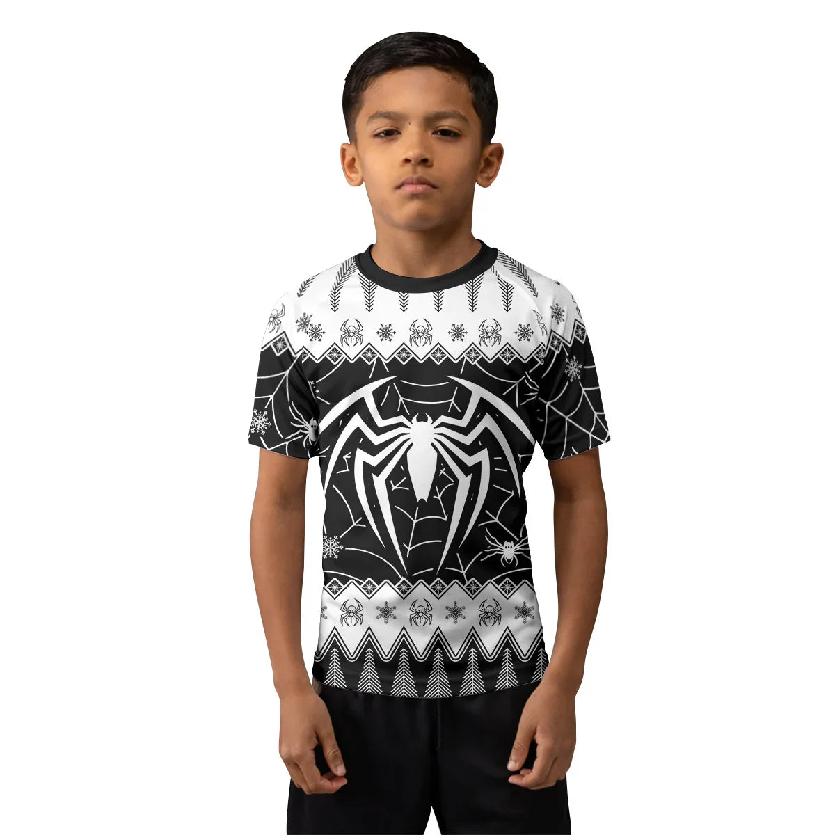 Christmas Spiderman Kids Rash Guard