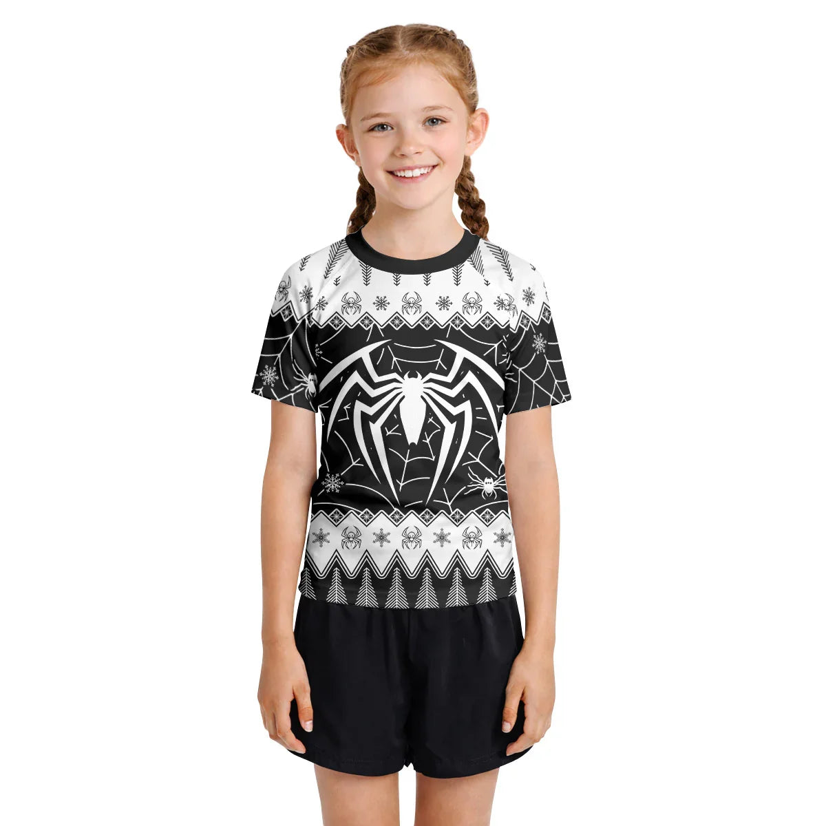 Christmas Spiderman Kids Rash Guard