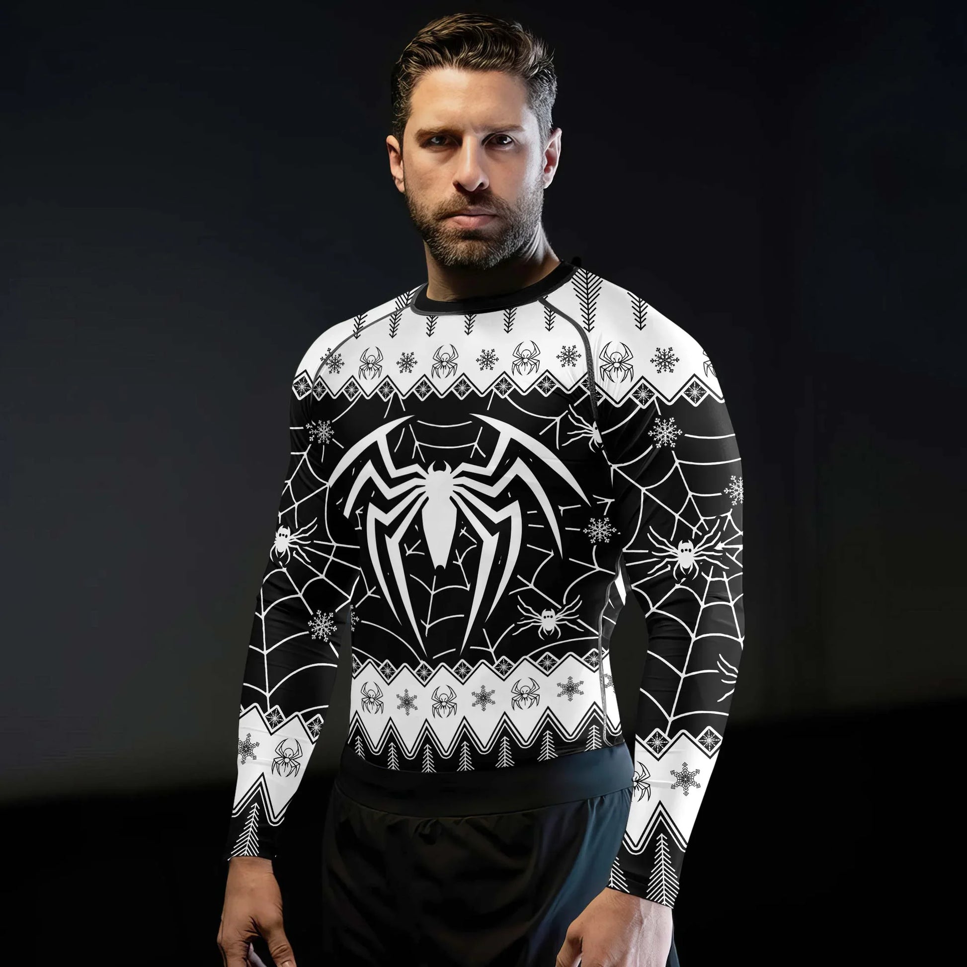 Christmas Spiderman Rash Guard