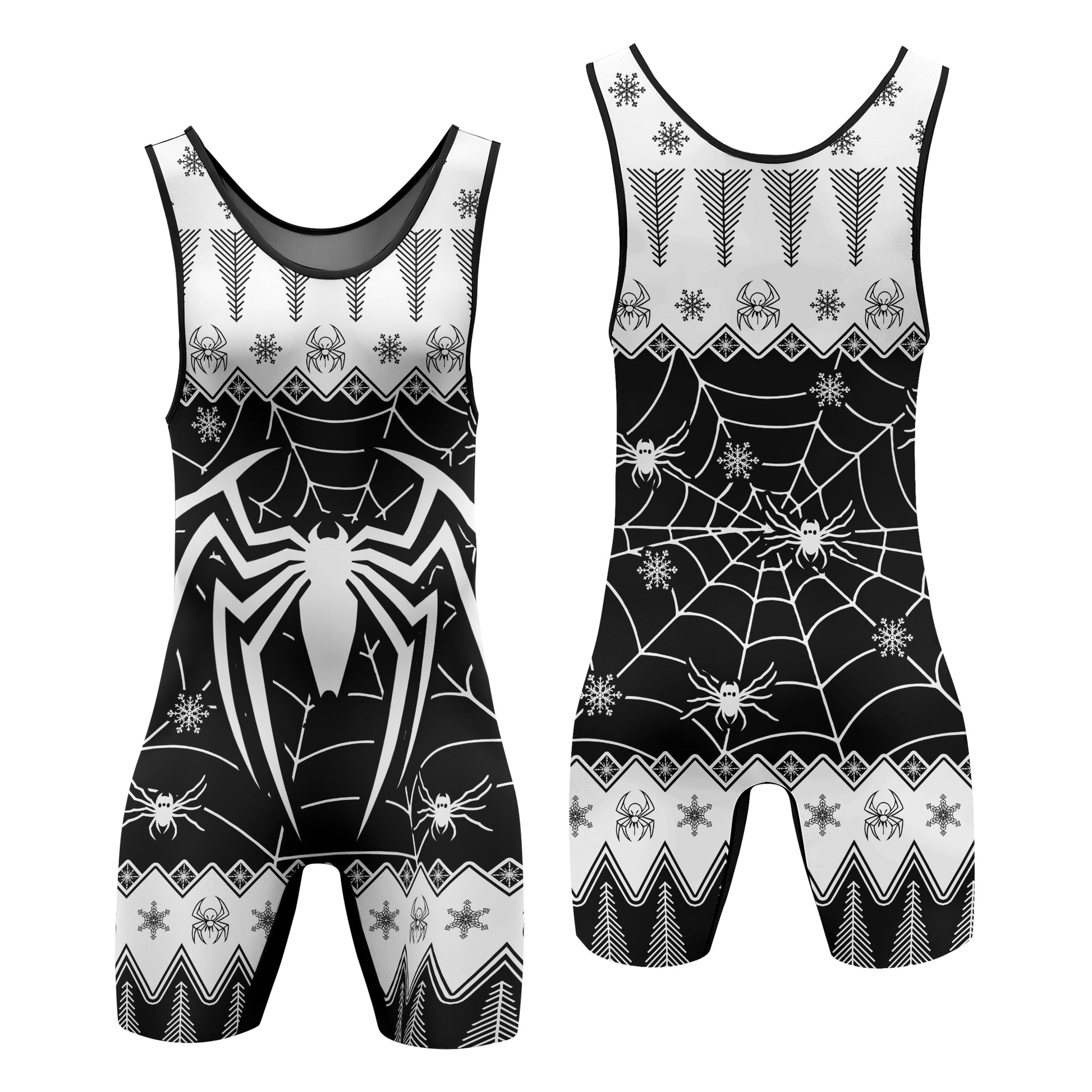 Christmas Spiderman Wrestling Singlet