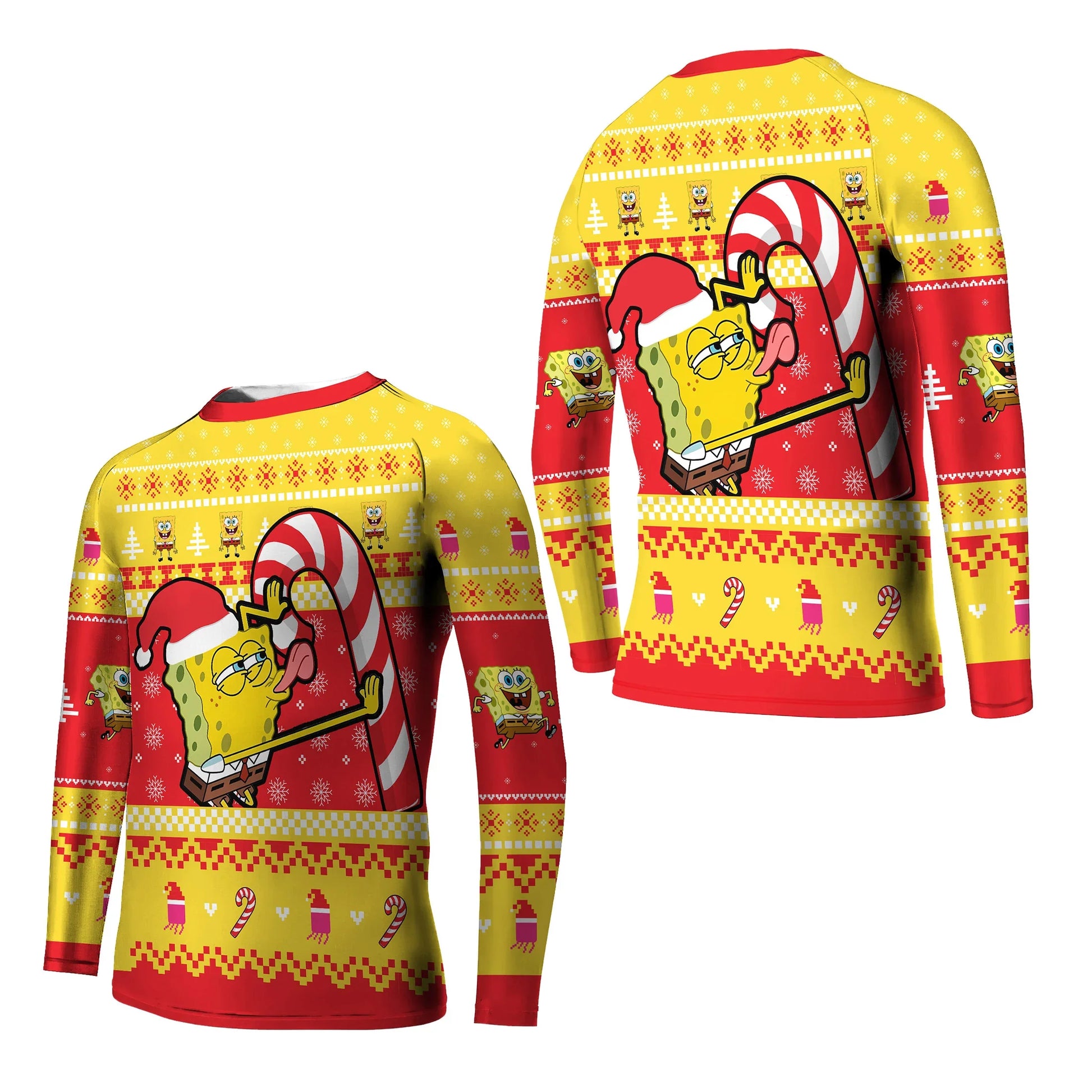 Christmas Spongebob Kids Rash Guard