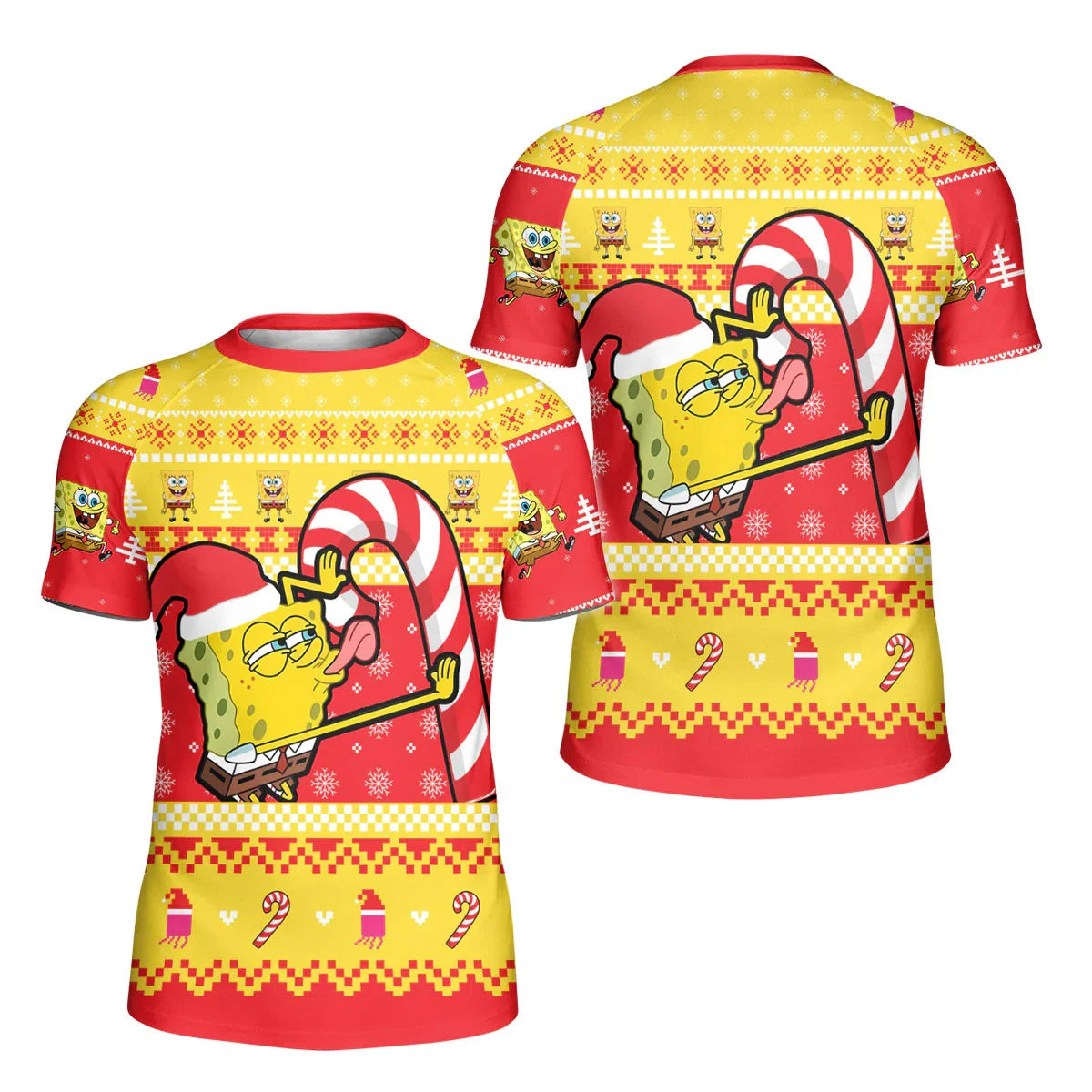Christmas Spongebob Kids Rash Guard