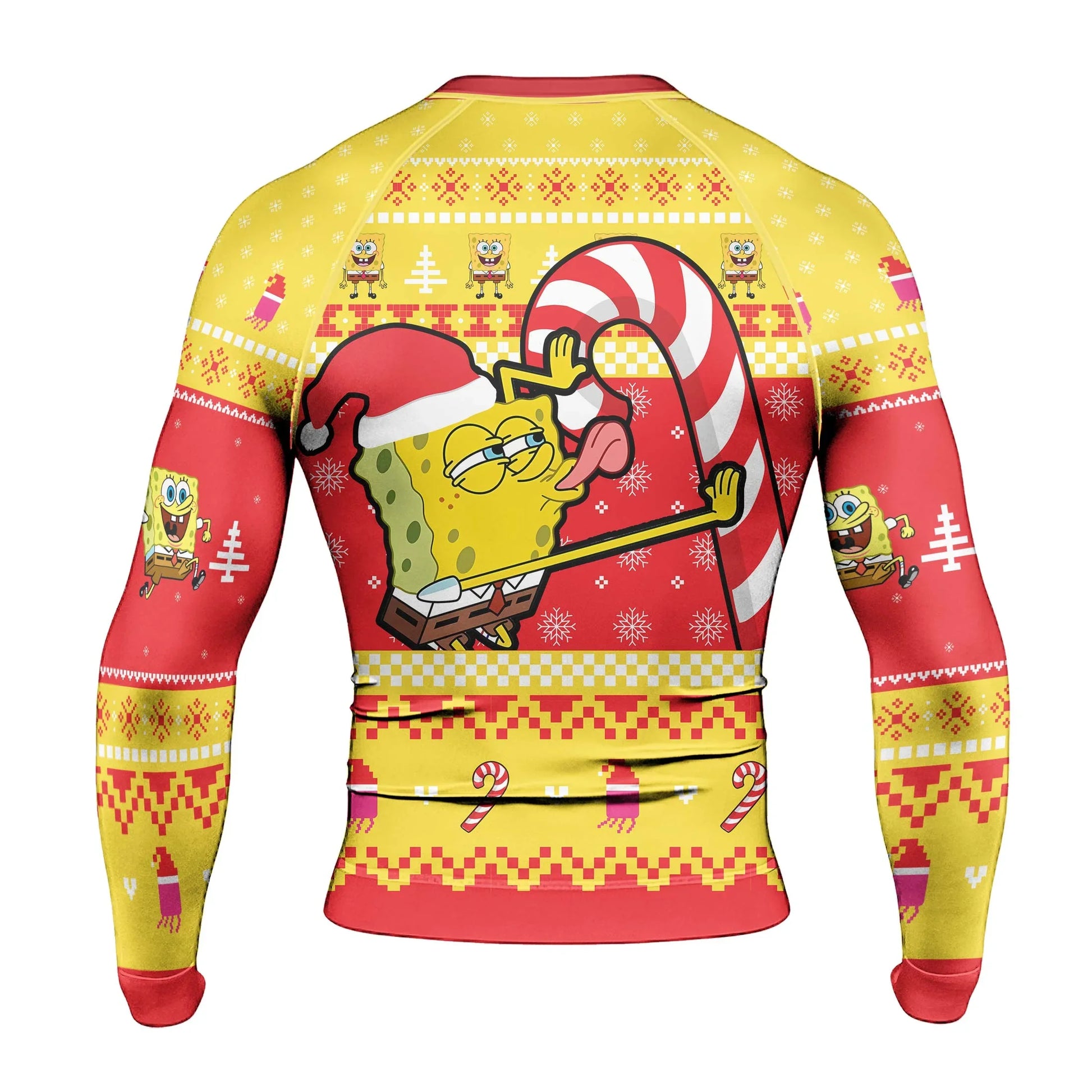 Christmas Spongebob Rash Guard