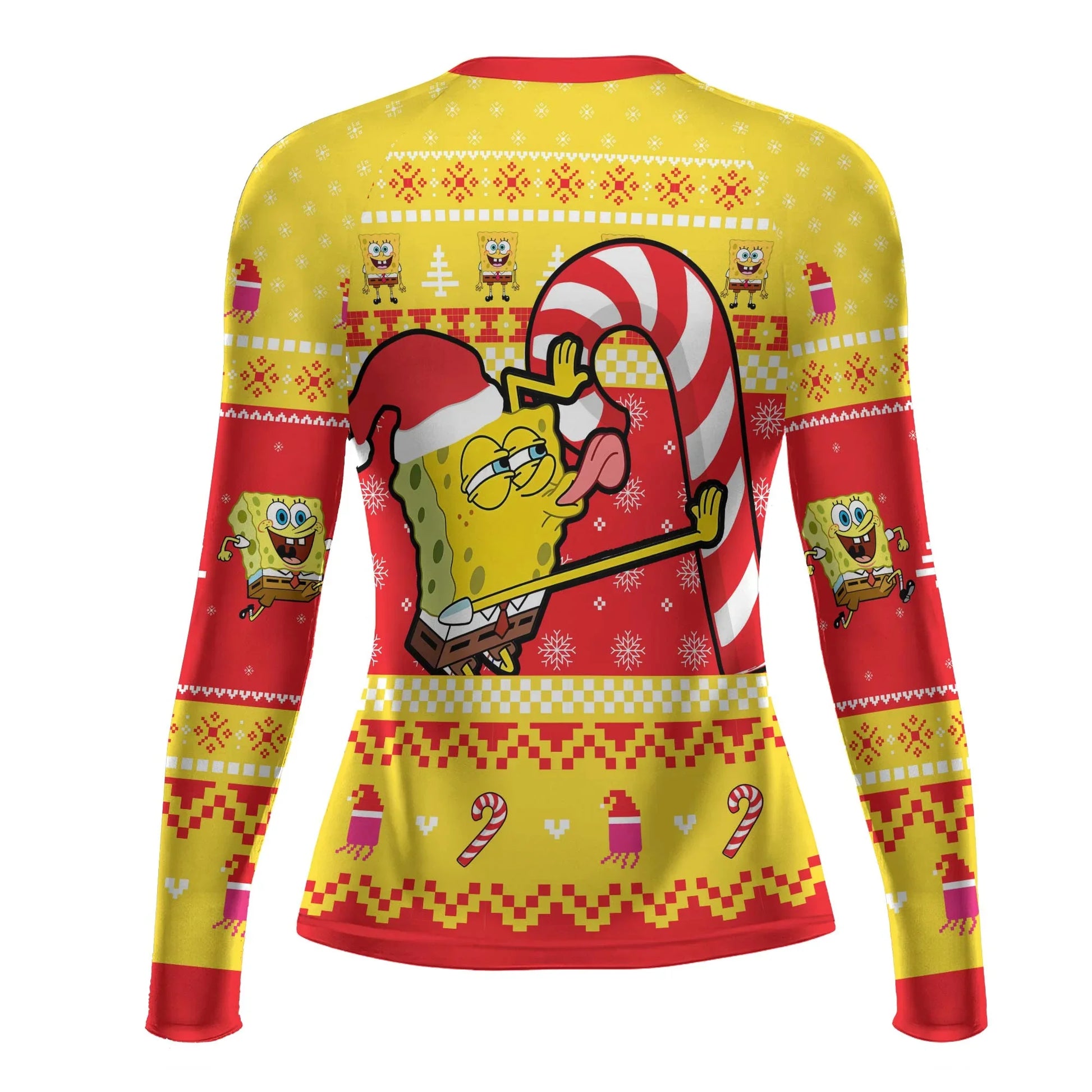 Christmas Spongebob Rash Guard