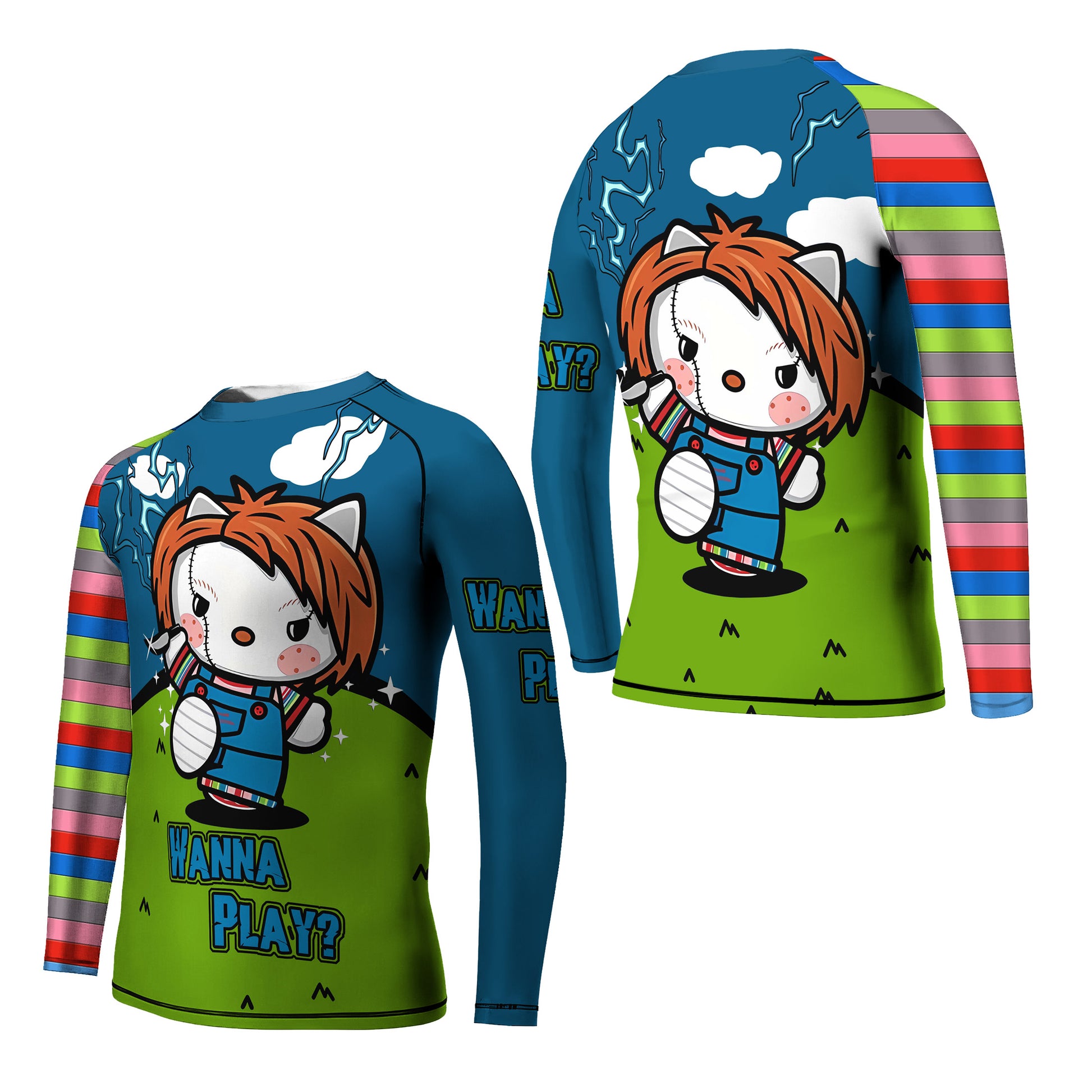 Chucky Kitty Kids Rash Guard