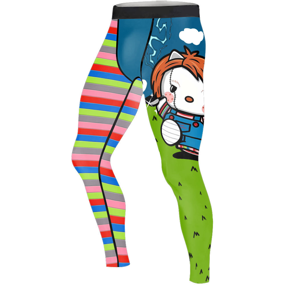 Chucky Kitty Men's Compression Leggings