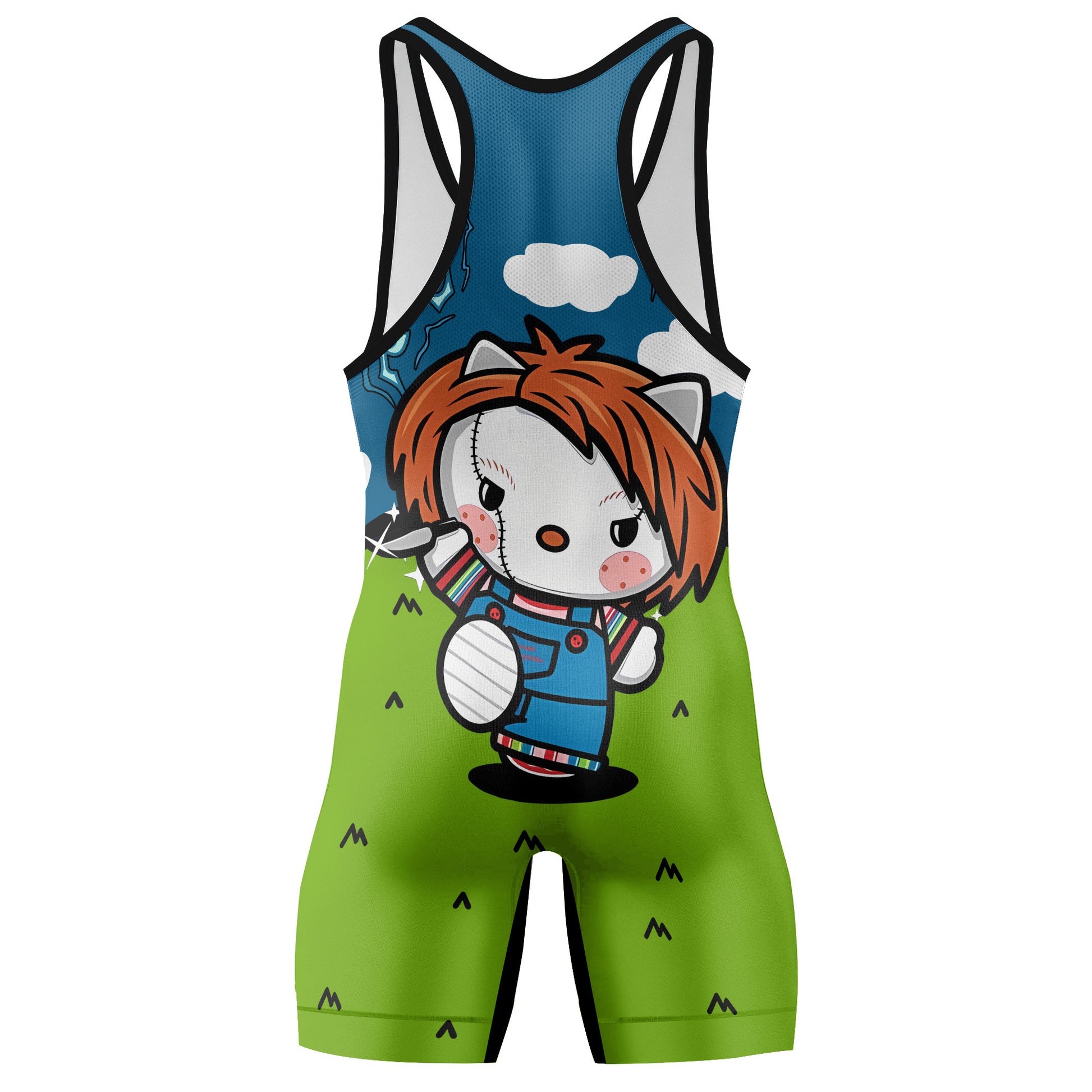 Chucky Kitty Wrestling Singlet